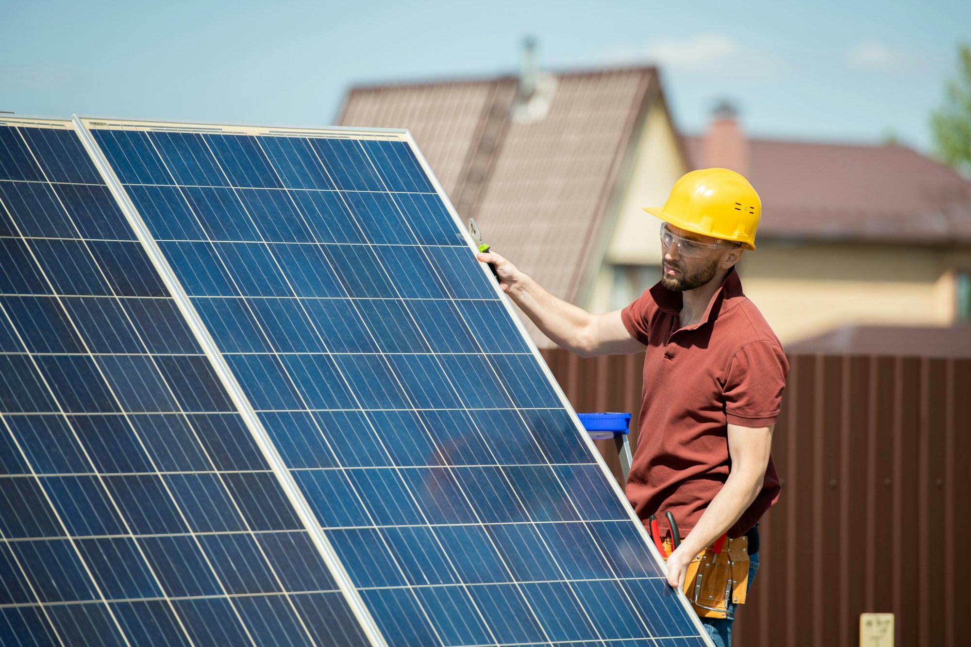 solar panels radiation
