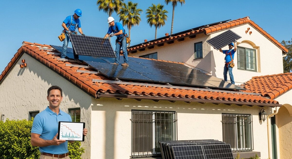 solar installation Los Angeles California