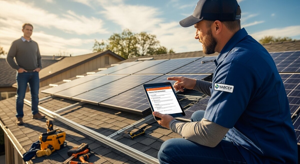 how to verify solar installer credentials